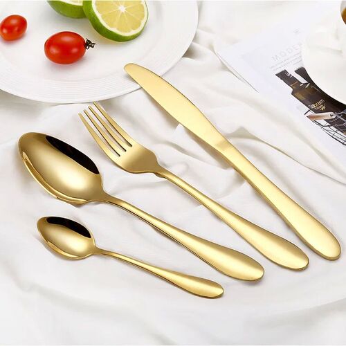 2023 Multi-Colors Rainbow Cutlery Set Dinnerware Set Black C