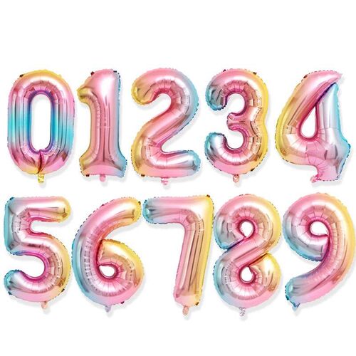 32 Inch Number Balloons Birthday Party Decoration 1St Helium