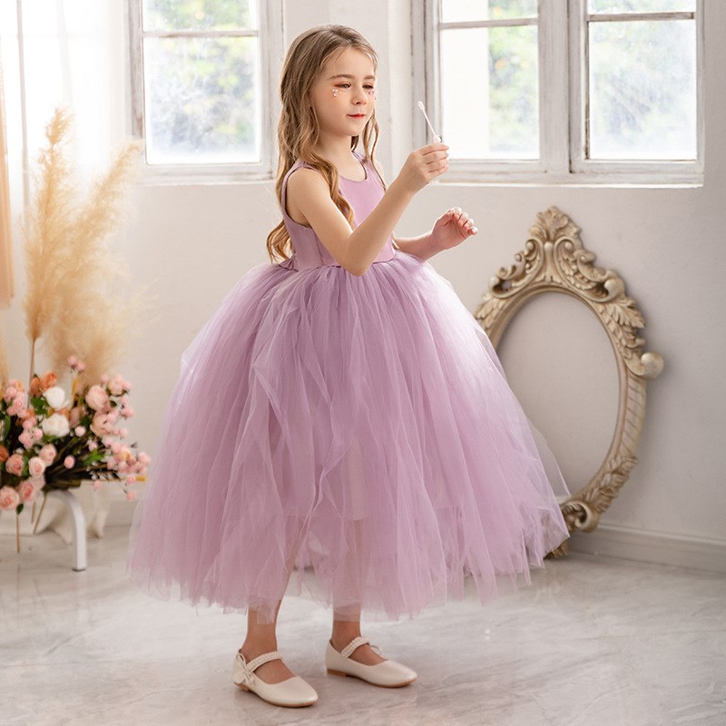 Summer Princess Dress for Girls Flower Girl Wedding Birthday图片