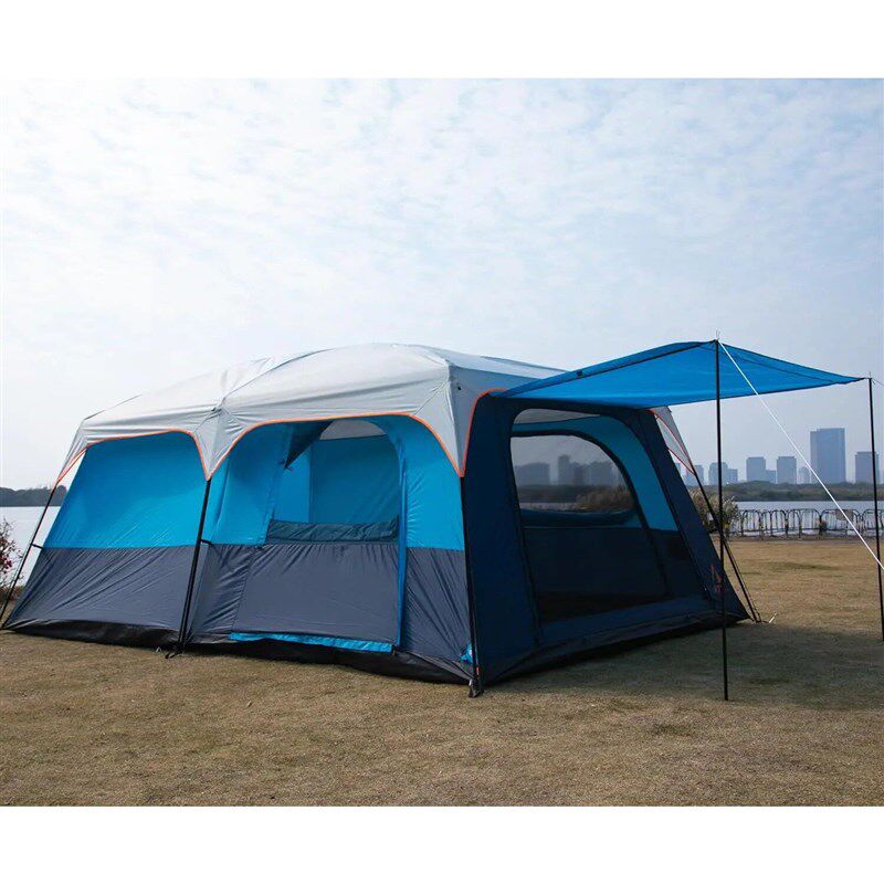 Tent 10-12-14 Person(Style-B)Family Cabin Tents,2 Rooms3 Doo