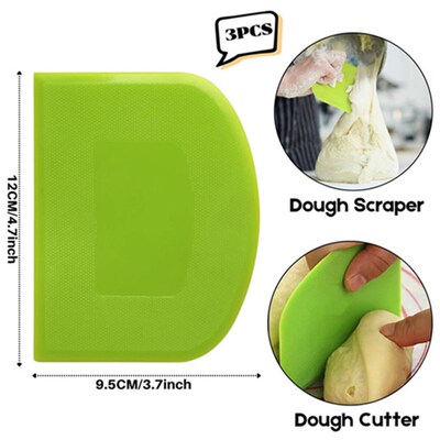 Dough Scraper Bench Scraper Bowl Cake Modeling Tools