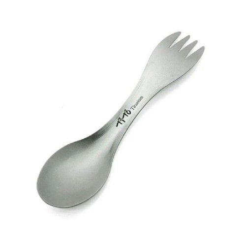 Titanium Spork Spoon Outdoor Camping Picnic Dual-purpose