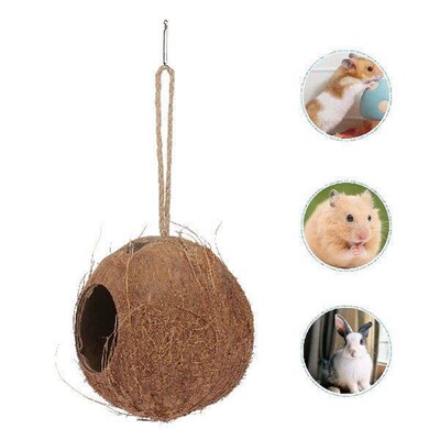 Coconut Hideout House Birds Sleeping Nest Natural Cave