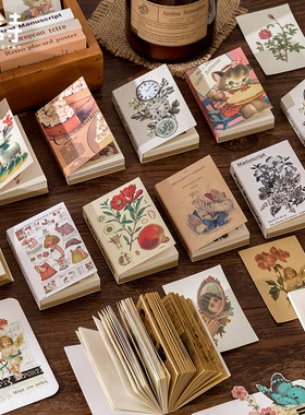 80pcs/lot Memo Pads Sticky Notes Time show paper Junk Journa