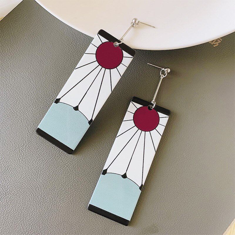 Anime Acrylic Tanjiro Character Earrings Demon Killer Actor