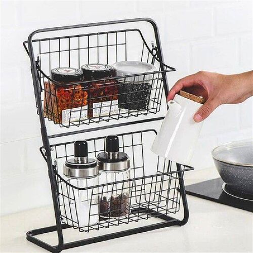 Iron Storage Shelf Rack,For Kitchen Seasoning Organizer