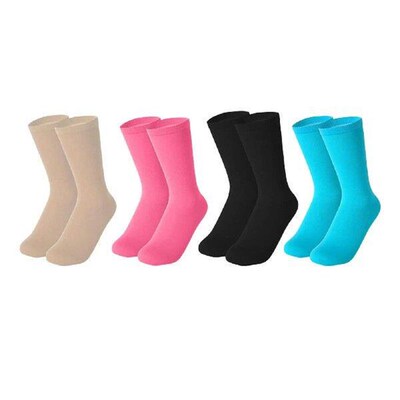 Ice skating socks, elastic, solid color roller skating