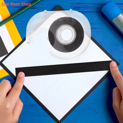 1 Roll 5m Flexible Magnetic Tape With Backing Sticky Magnet