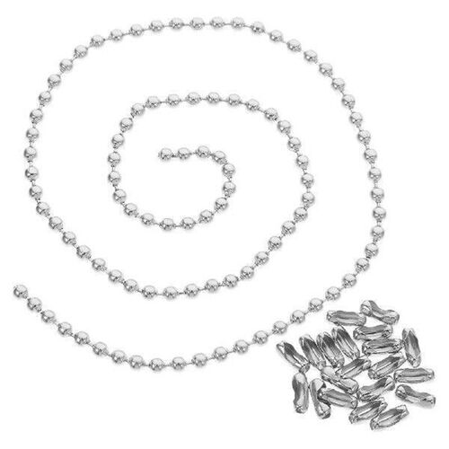 20Pcs Beaded Pull Chain With Connector For Ceiling Fan
