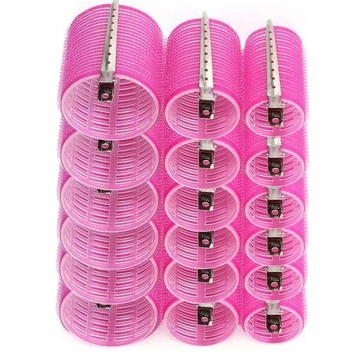 19-35pcs/Set Hair Roller Sets 18pcs Plastic Self Grip Heatle