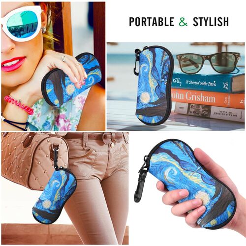 elt Clip Eyewear Glasses Storage Bag Portable Black Eye Case