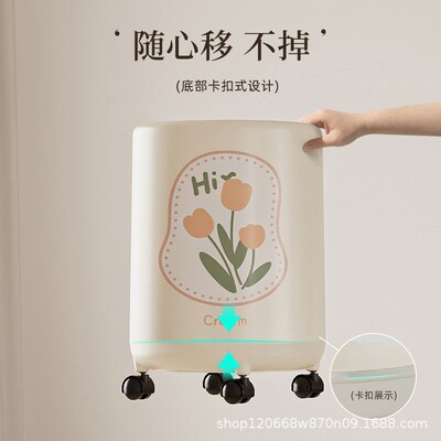 Garbage can toilet trash can kitchen Dustbin with cover bin1