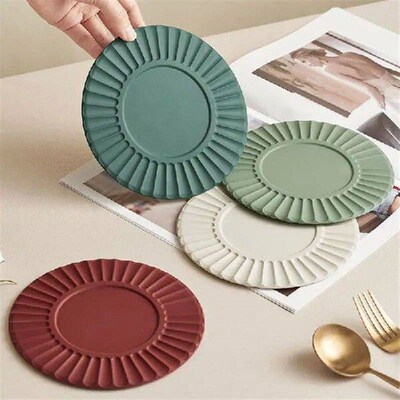 Thermal Insulation Silicone Pad Multicolor Round Shaped Cup