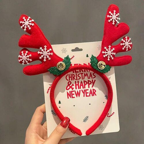 2023 Kids Headband Halloween Cosplay Hair Cartoon Elk Snowfl