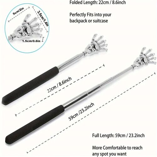 Portable Stainless Steel Telescopic Back Scratcher Extendabl
