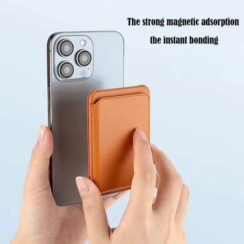Strong Magnetic Leather Wallet With Hide Stand Case For Mags