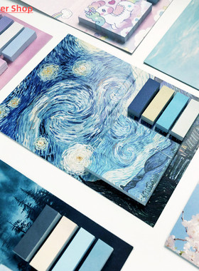 325 Sheet/set Creative Painting Memo Pad Sticky Notes Page F