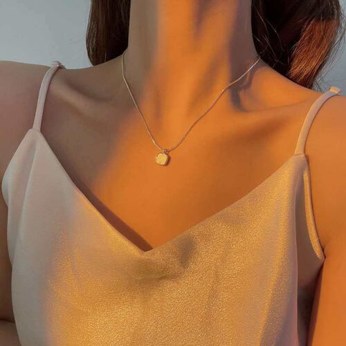 Simple Elegant Circle Clavicle Chain New Ins Cold Style Fash
