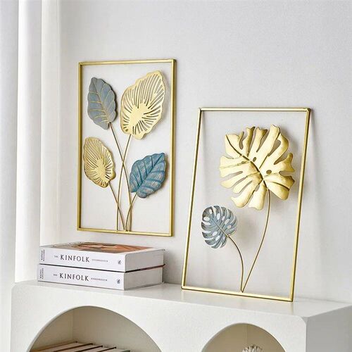 Nordic Home Wall Decor Macrame Wall Hanging Decor Metal Squa