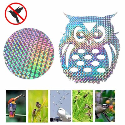 20pcs Garden Laser Hanging Fake Owl Scarecrow Owl Reflective