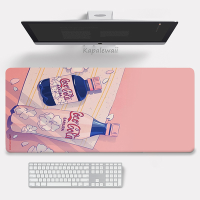 Large Anime Pink Mousepad Gamer Cute Kawaii XXL Gaming Mouse