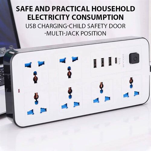 Power Multi Tap Universal Plug EU US  Outlet Power Strip wit