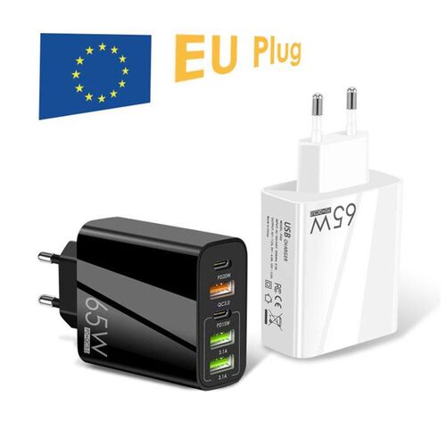 PD 65W 3USB TypeC quick charge adapter charger plug