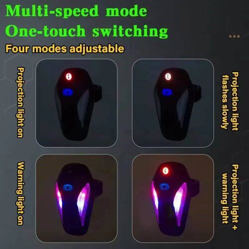 Wings of Angels Bicycle Projection Tail Light Bicycle Tail L