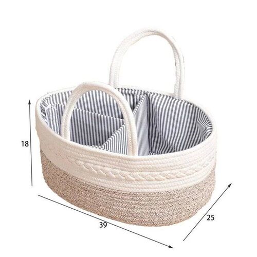 Woven Basket Cosmetic Sundries Storage Box Can Thread Baby C