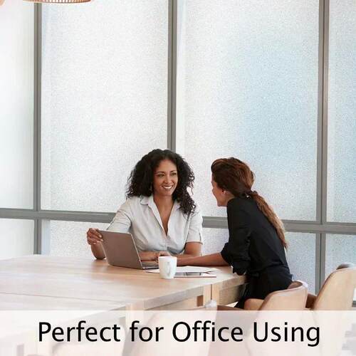 Matte Pure Window Privacy Film Frosted Glass Opaque Sun Bloc
