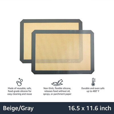 Silicone Baking Mat Oven Cookies Bread Half Sheet Liners