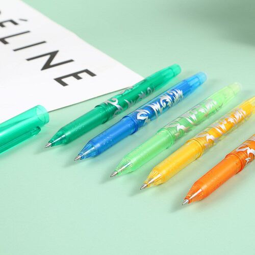Colorful Erasable Gel Pens Cute Replaceable Refill Pens Stat