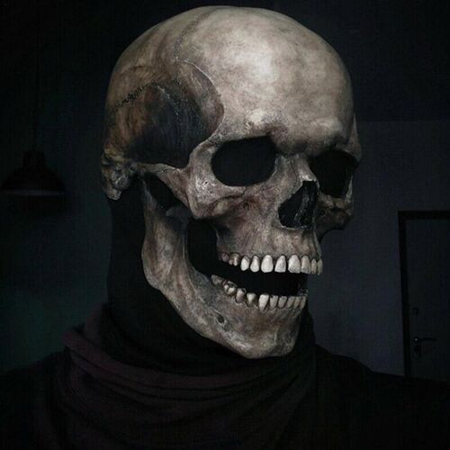 Full Head Skull Mask Skeleton Mask Halloween Costume Horror