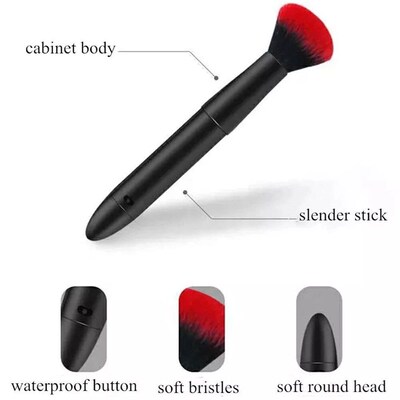 New Vibration Cosmetics Makeup Blending Brush with 10 Vibrat
