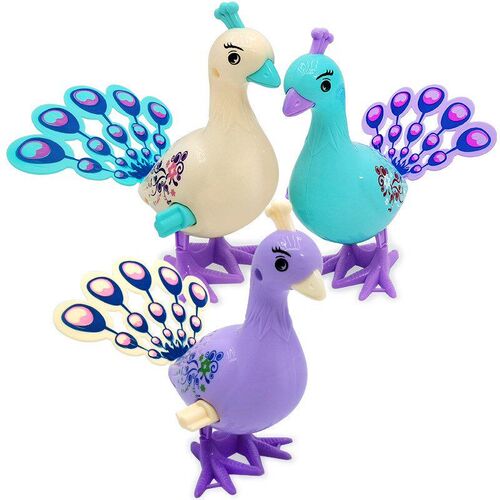 Chain Spring Peacock Colorful Kindergarten Toy Plastic Peaco
