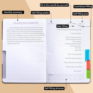 Agenda Planner Notebook Secret Diary Weekly Goal Habit Sc