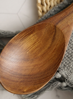 N58C 2Pcs Wooden Salad Servers Spoon and Fork Set Long