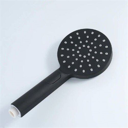 Three-Function Black Hand Held Shower Head Wall Mounted
