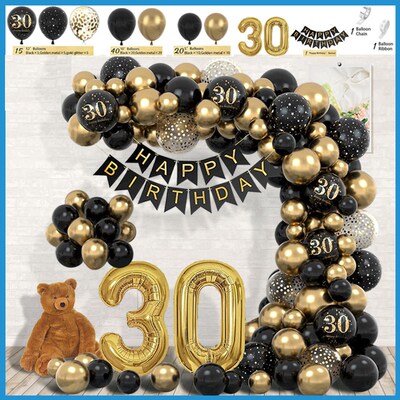 18th/20th/30th/40th Birthday Decorations Number Balloons set