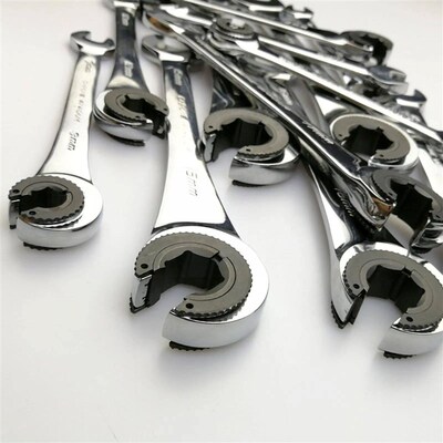 8-19mm Tubing Ratchet Wrench Tubing Ratchet Wrench Double Sp