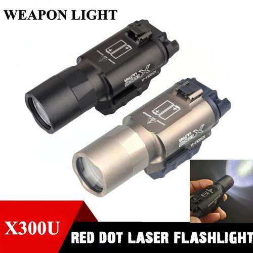 Tactical+Surefir+X300U+Tactical+Flashlight+Metal+Pistol+Scou