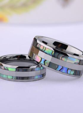 Stock+Clearance+Lovers+Morrir+Polished+Tungsten+Rings+With