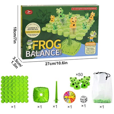 Frog Balance Board Game Two-Player Balanced Tree Desktop toy