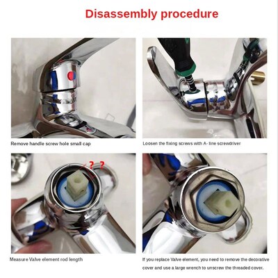 Bathroom Replacement Faucet Handle Chrome Plated Taps Access