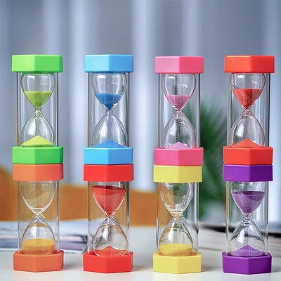 5/10/30 Minute Hourglass Sand Timer Colorful Hour Glass Sand