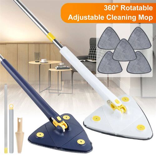 Cleaning Mop 360 Rotatable Water Absorption Triangular Mop