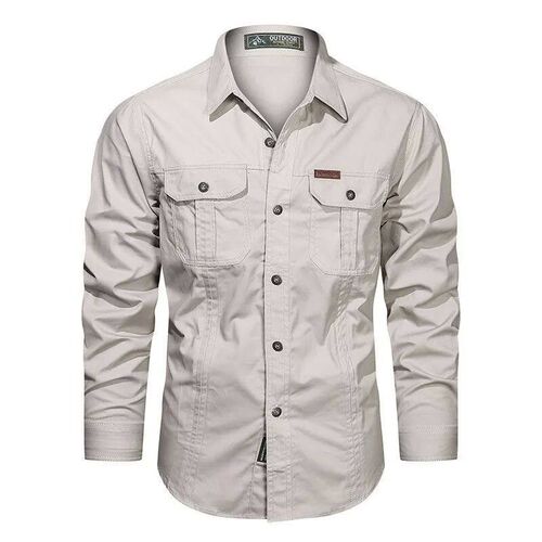 Spring Autumn Shirts Men Long Sleeve Casual Cotton Shirt Hig