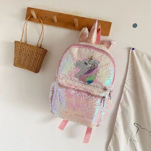 Cartoon Unicorn Backpack For Kids Bag Sequin School