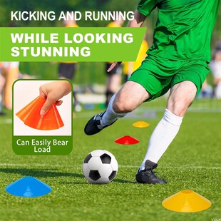 25pcs Agility Soccer Cones with Carry Bag for Football Cones
