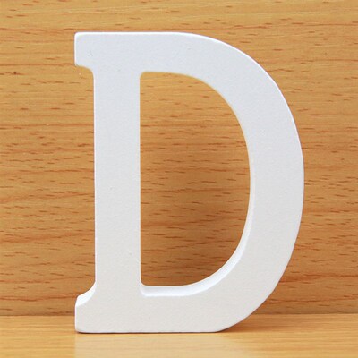 8 CM Letras Decorativas Grandes White Wooden Letters Home De
